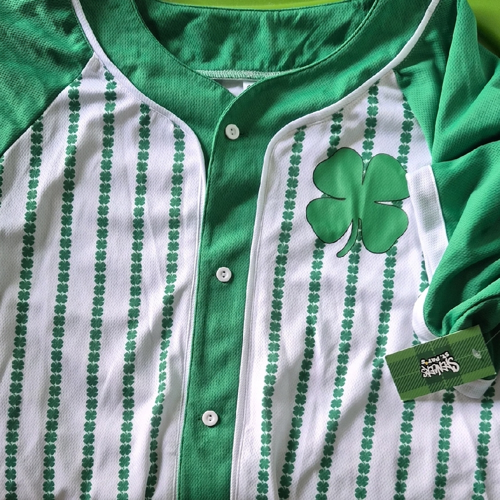 Spencer's Green and White Shamrock Jersey